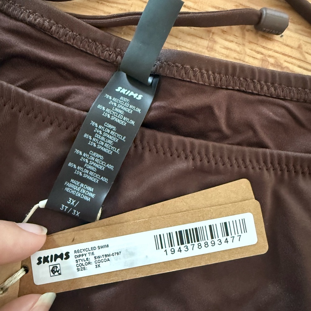 SKIMS Cocoa Bikini NWT - Picture 3 of 7